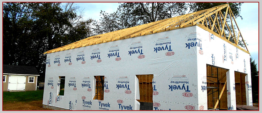 Home construction framed